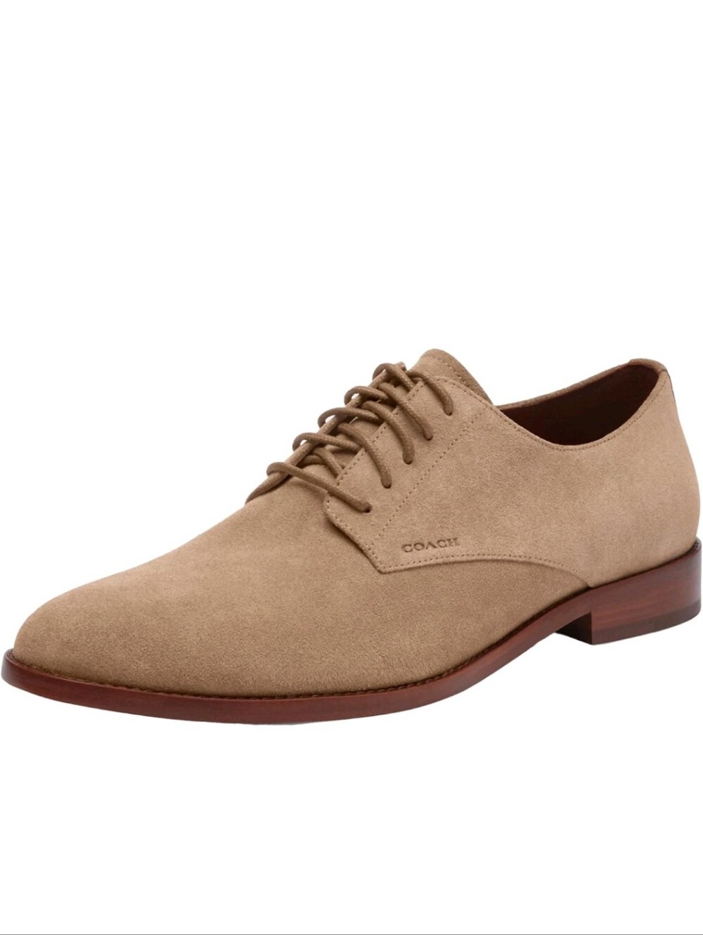 New Coach Mens Davi Derby Suede Shoes 8.5